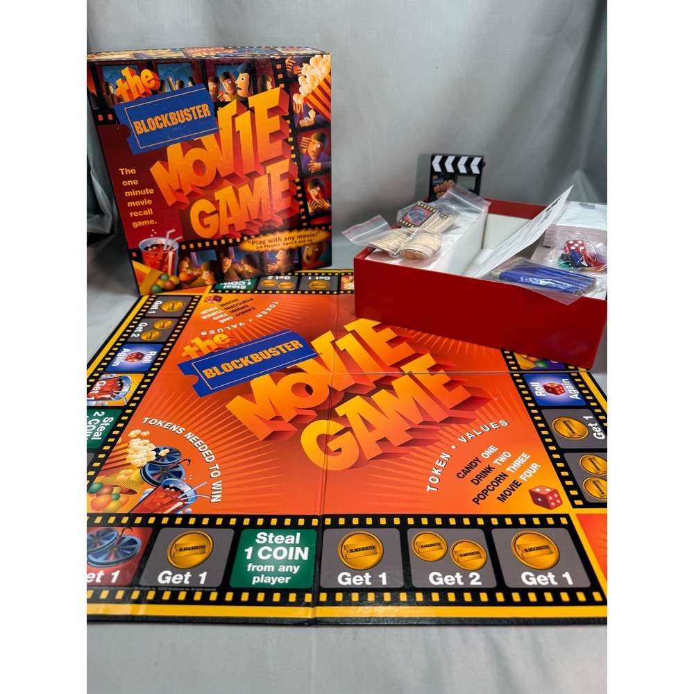 Blockbuster Movie Game Grand Isle Board Game Nostalgia Y2K Vintage Family Fun